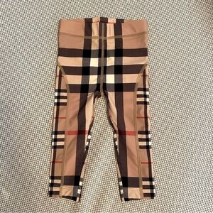 Authentic Burberry Plaid Leggings for a baby NWT